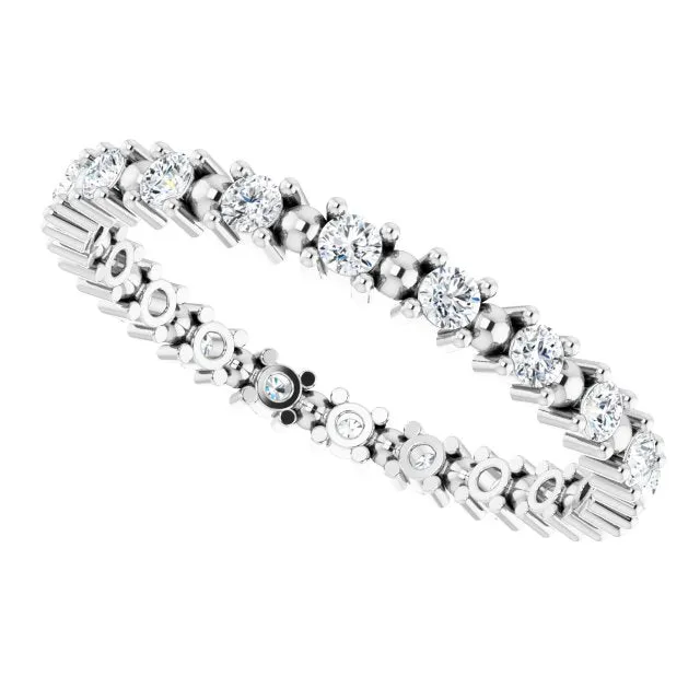 0.37 ct. Round Diamond Stackable Eternity Band