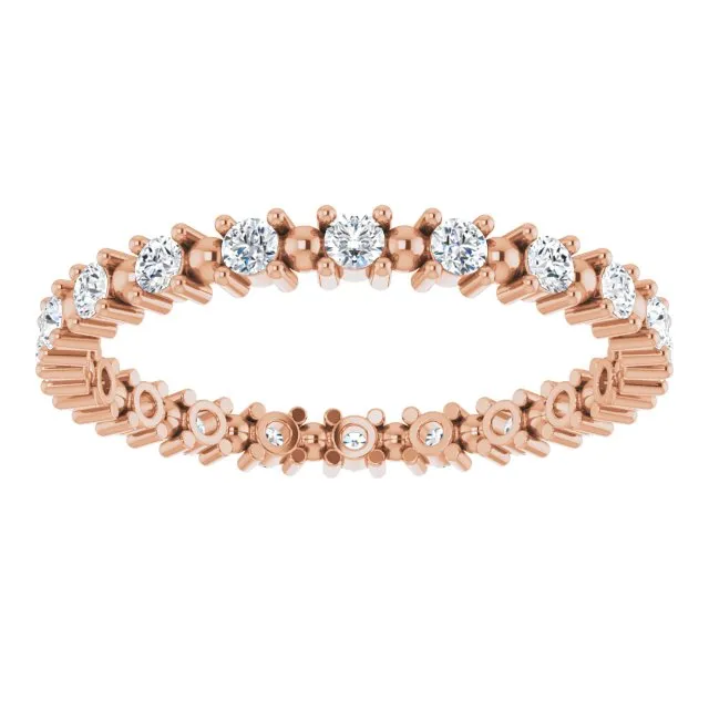 0.37 ct. Round Diamond Stackable Eternity Band