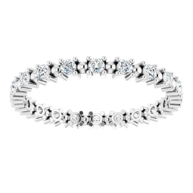0.37 ct. Round Diamond Stackable Eternity Band