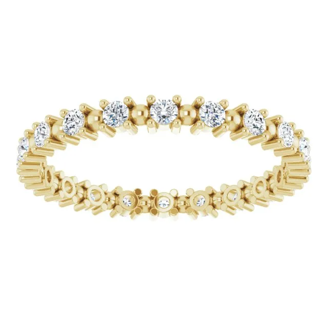 0.37 ct. Round Diamond Stackable Eternity Band