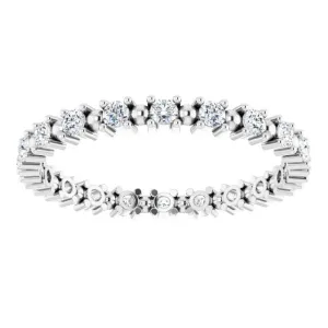 0.37 ct. Round Diamond Stackable Eternity Band