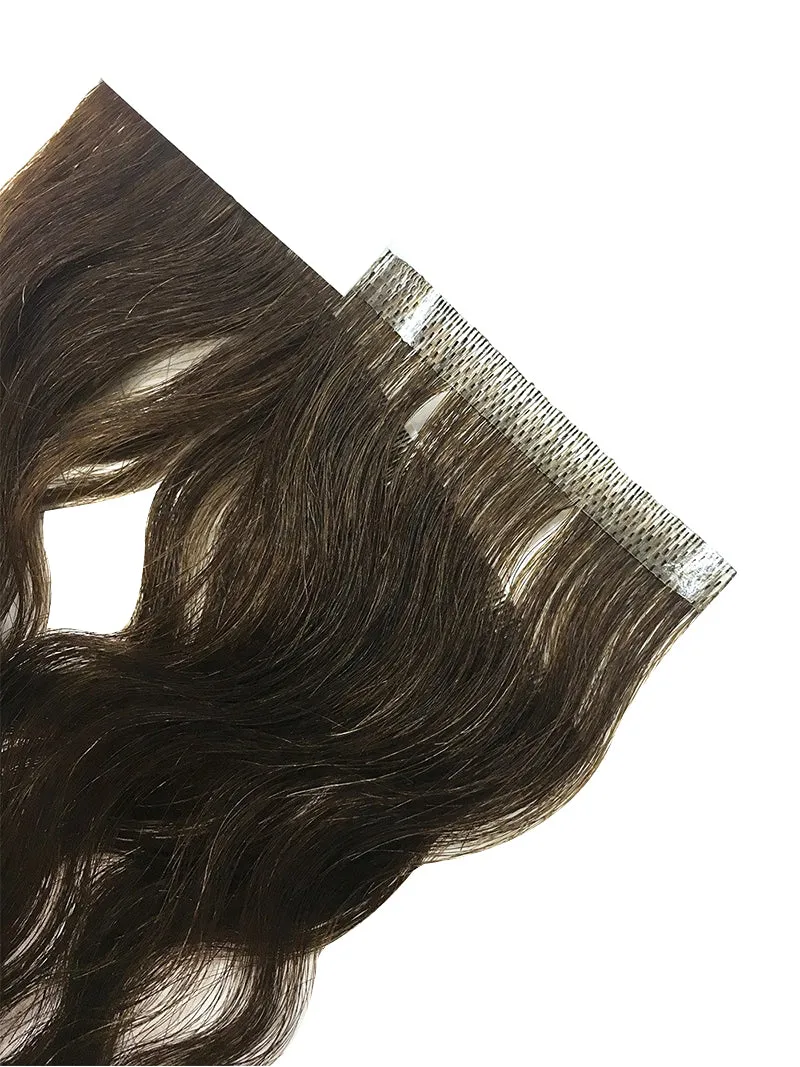 1 Pc Skin Weft Wavy Human Hair Extensions 14"