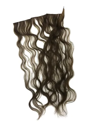 1 Pc Skin Weft Wavy Human Hair Extensions 14"