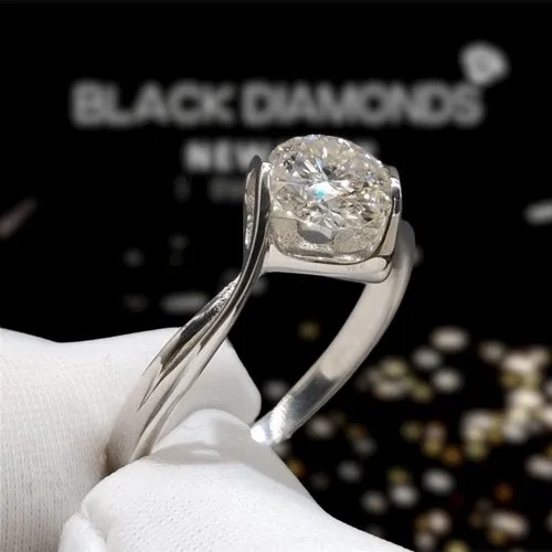 1.0 Ct Round Diamond Angel Engagement Ring