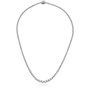 10 cttw Diamond Tennis Necklace in 14K White Gold
