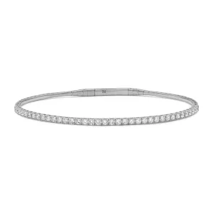 1.00 Half Eternity Diamond Flex Bangle