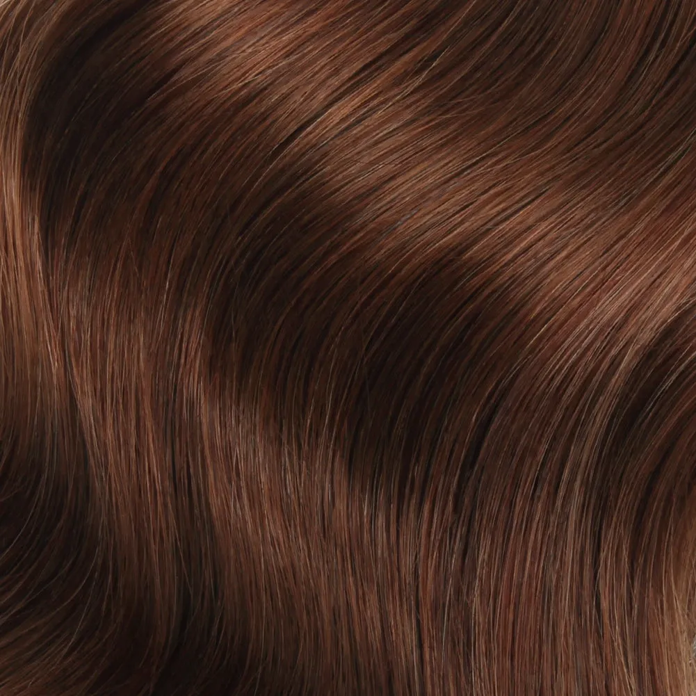 105G Platinum Dark Auburn 33# Clip in Hair Extensions