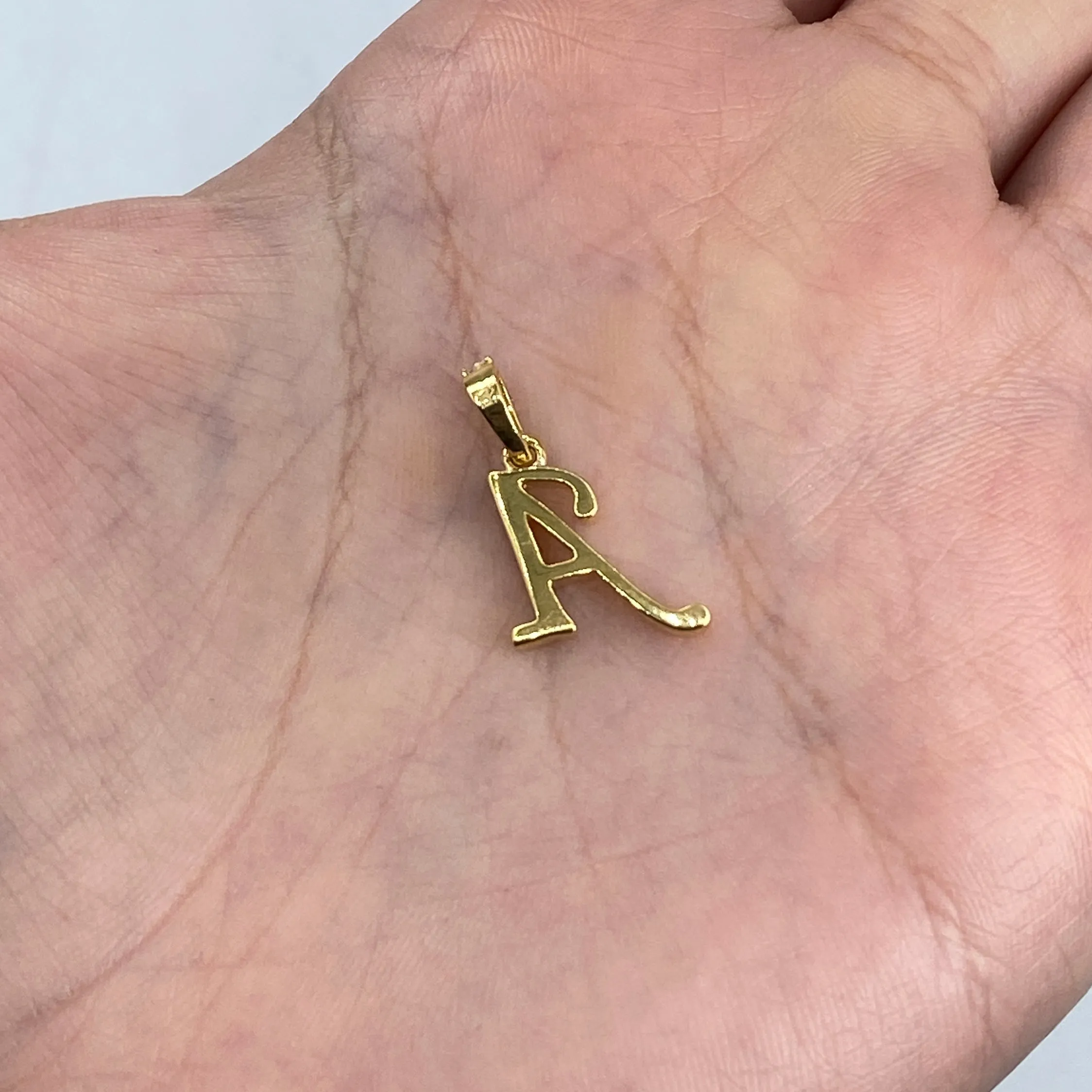 10K Cursive Initial Diamond Pendants Full Collection