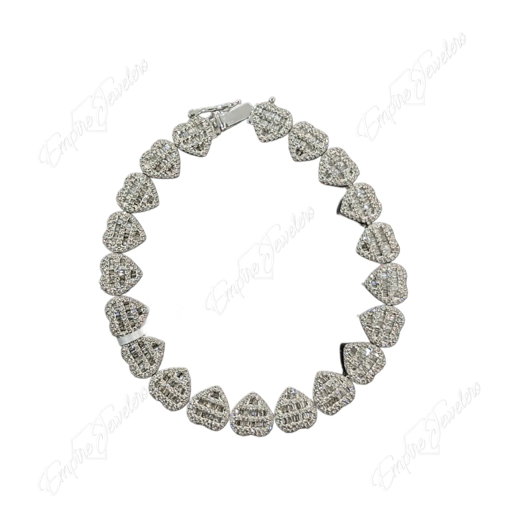 10K Diamond Heart Bracelet
