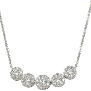 1.10ct tw Diamond Station Chain Necklace
