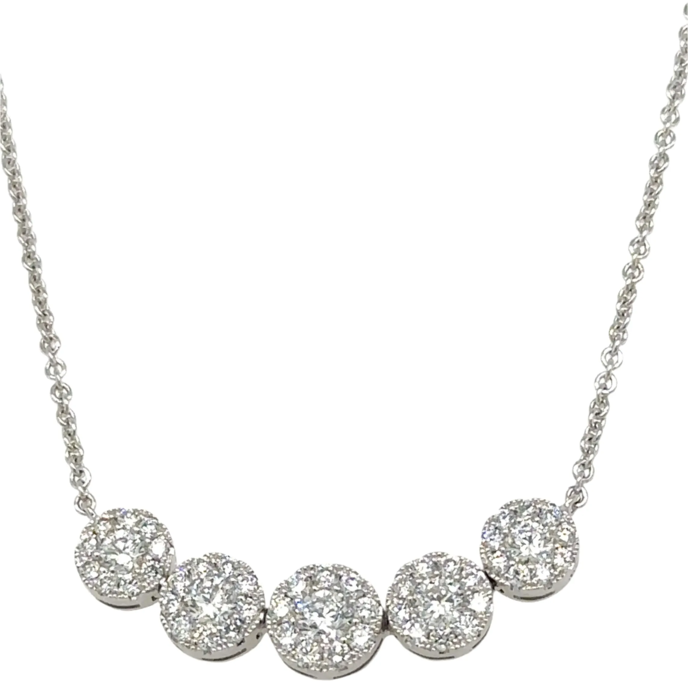 1.10ct tw Diamond Station Chain Necklace