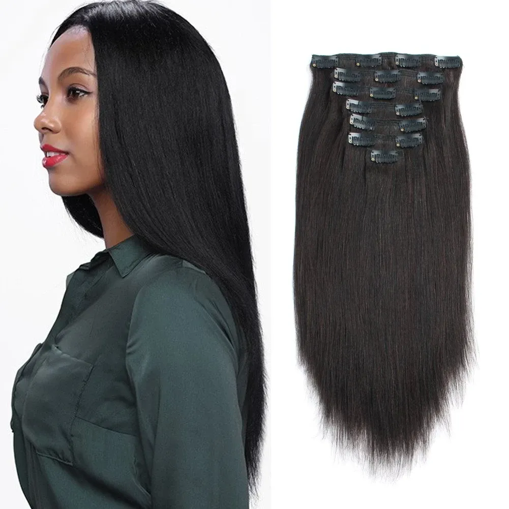 14 Inch Hair Extensions | Clip in Hair Extensions for Black Women