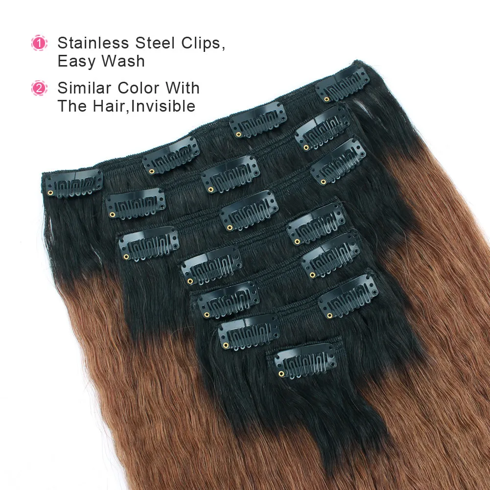 14 Inch Hair Extensions | Clip in Hair Extensions for Black Women