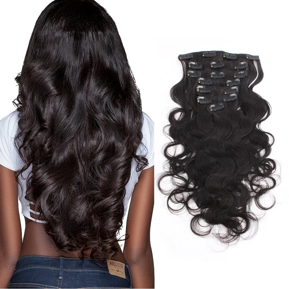 14 Inch Hair Extensions | Clip in Hair Extensions for Black Women