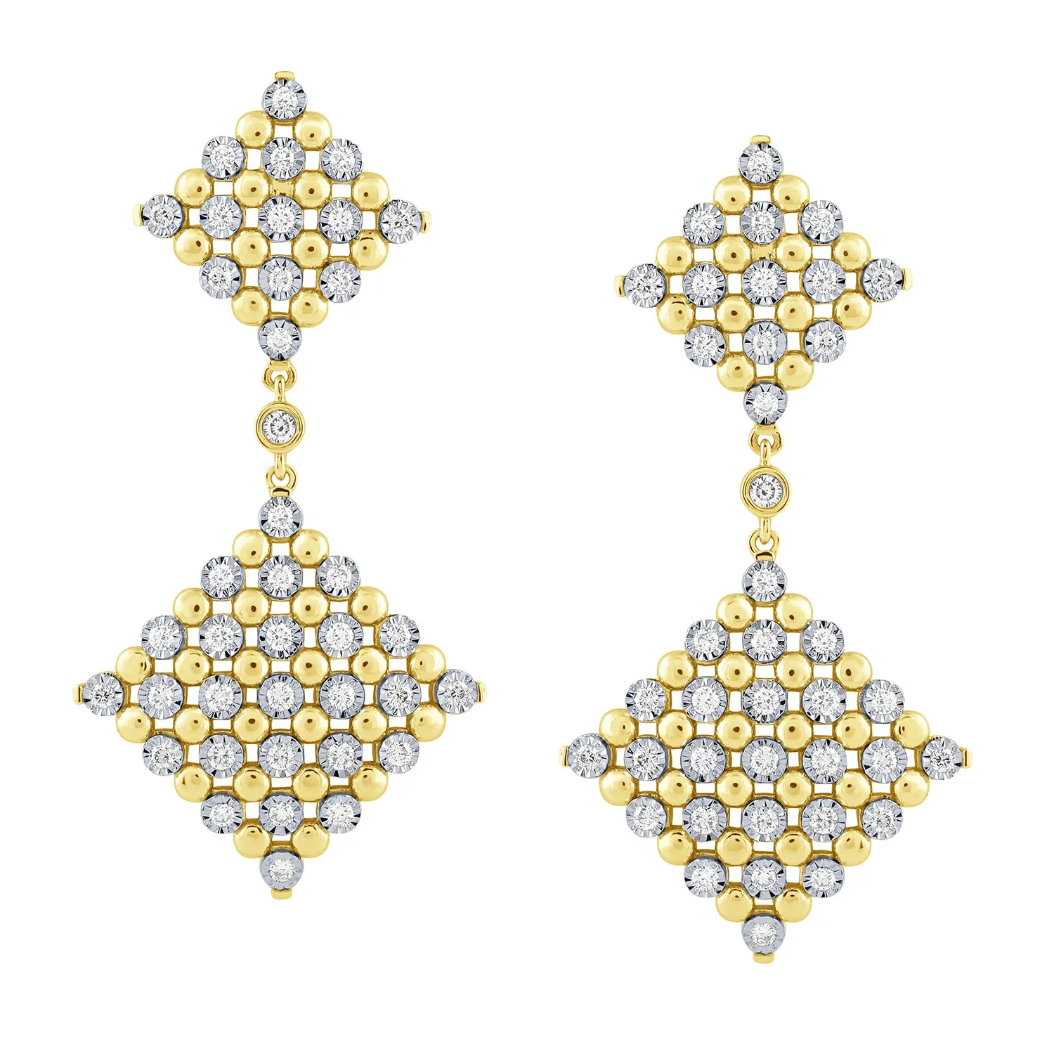 14K Gold & 1.0 TCW Lab-Grown Diamond Drop Earrings