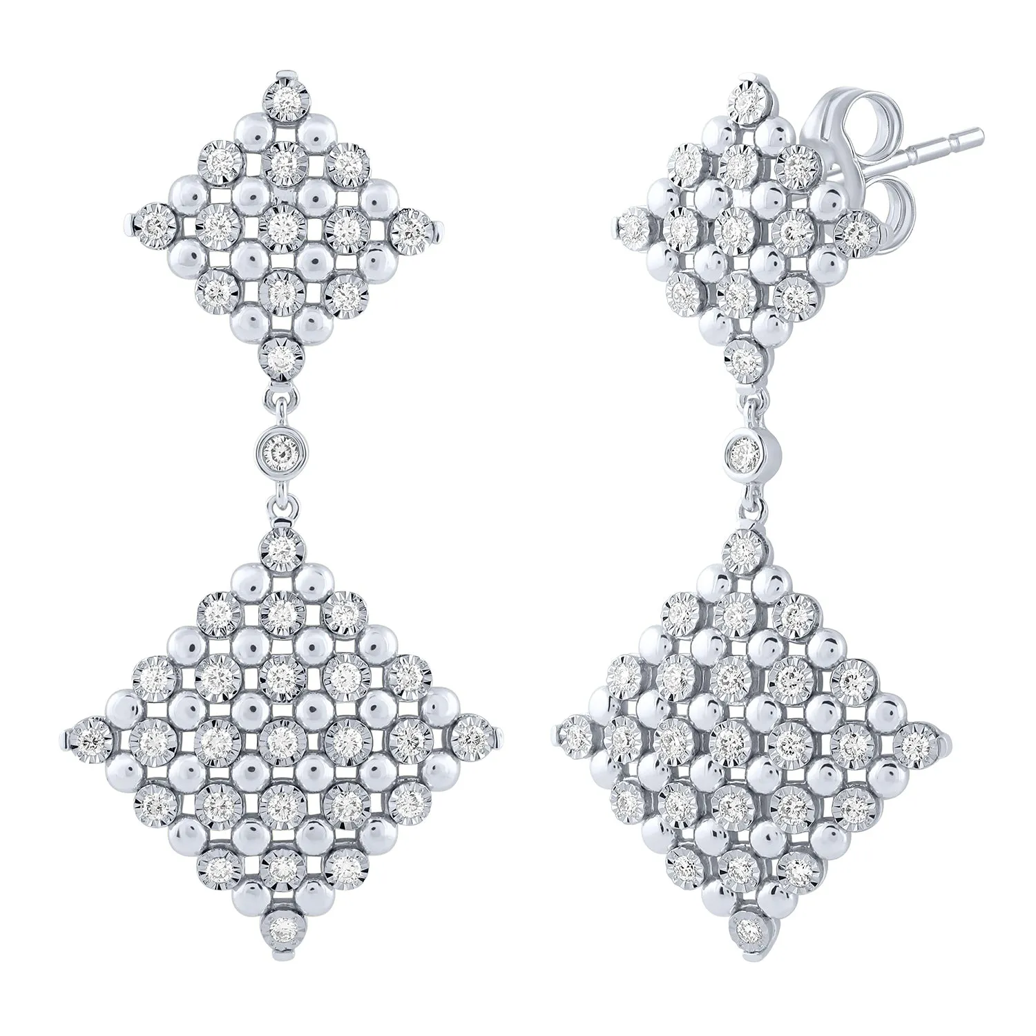 14K Gold & 1.0 TCW Lab-Grown Diamond Drop Earrings