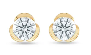 14K Gold & 2 TCW Lab-Grown Diamond Earrings