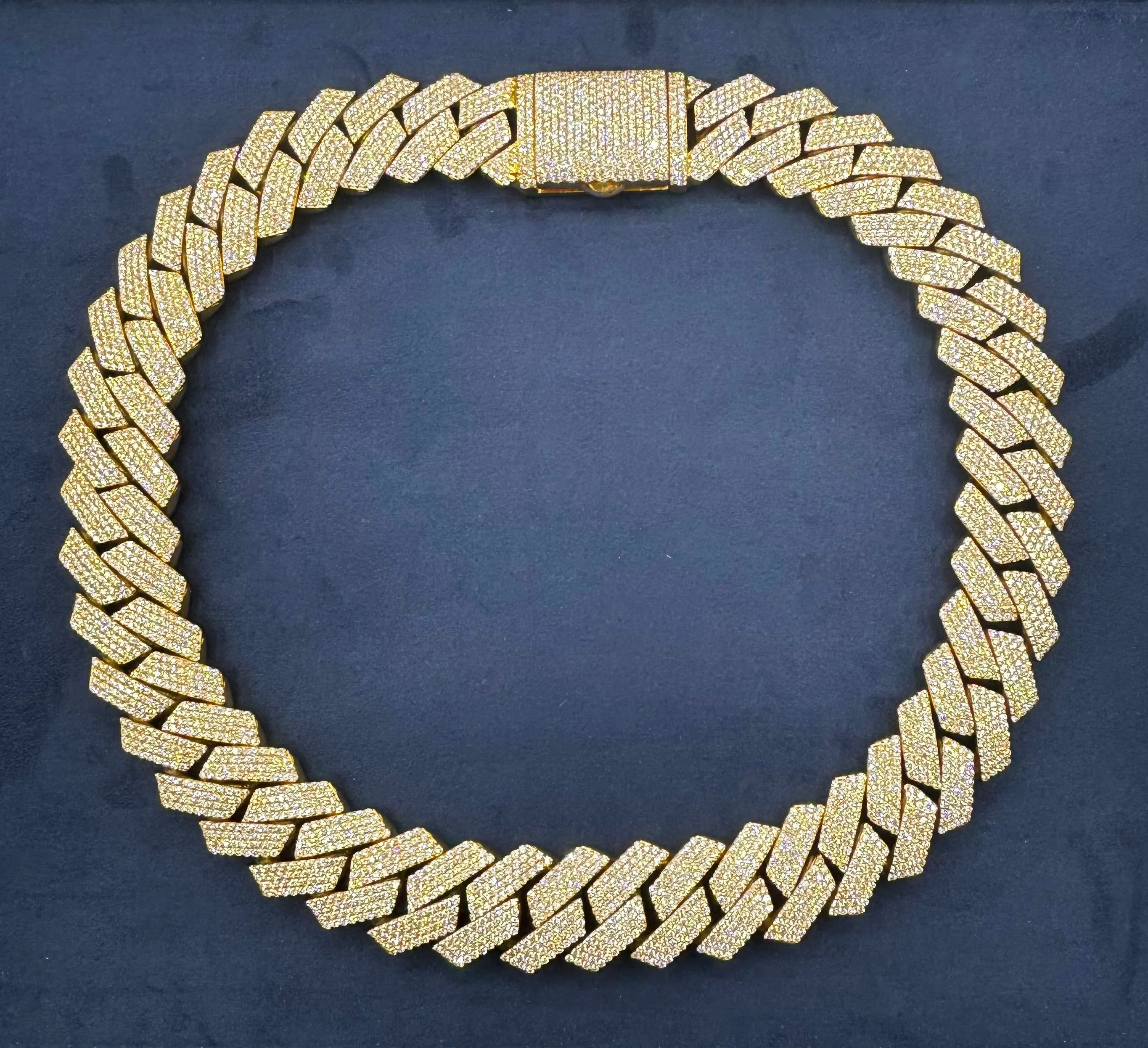 14k Gold Jumbo 28.2M 26I Diamond Cuban Chain