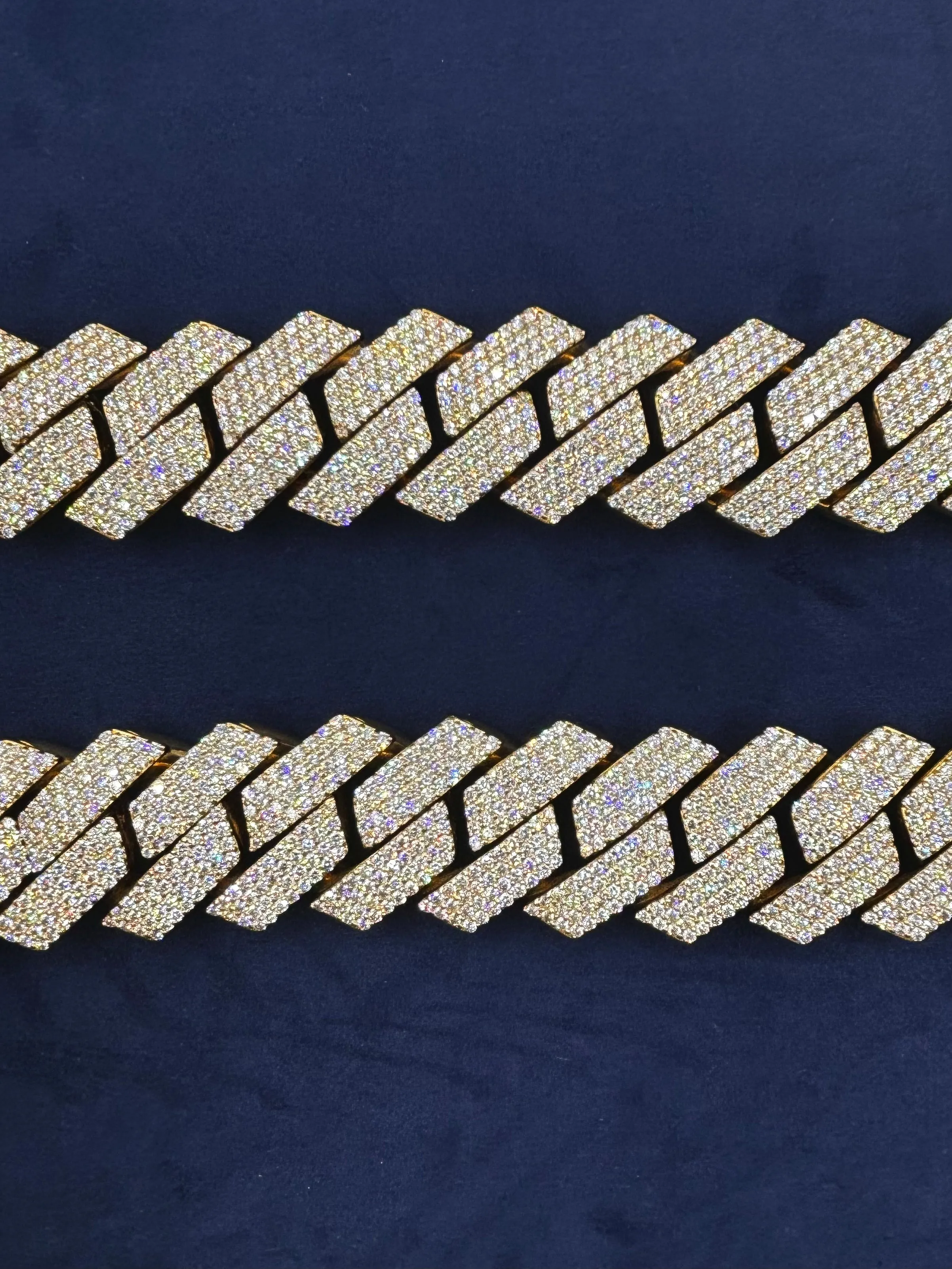 14k Gold Jumbo 28.2M 26I Diamond Cuban Chain