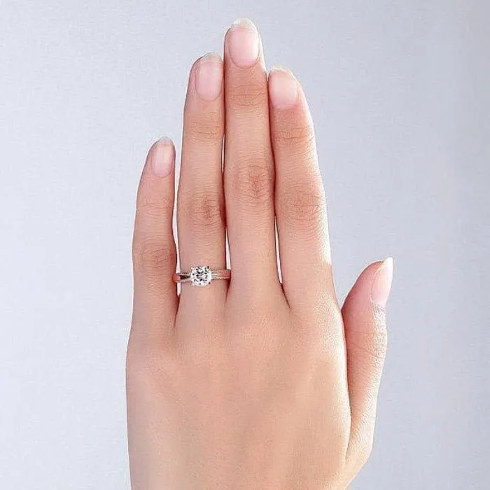14K Rose Gold 1.2 Ct Topaz 0.2 Ct Natural Diamond Ring