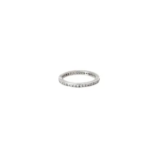 14k white gold .50ct G VS2 round diamond channel set eternity ring
