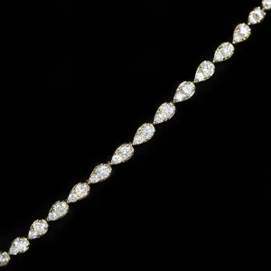 14K Yellow Gold 2.36 CTW Diamond Link Bracelet