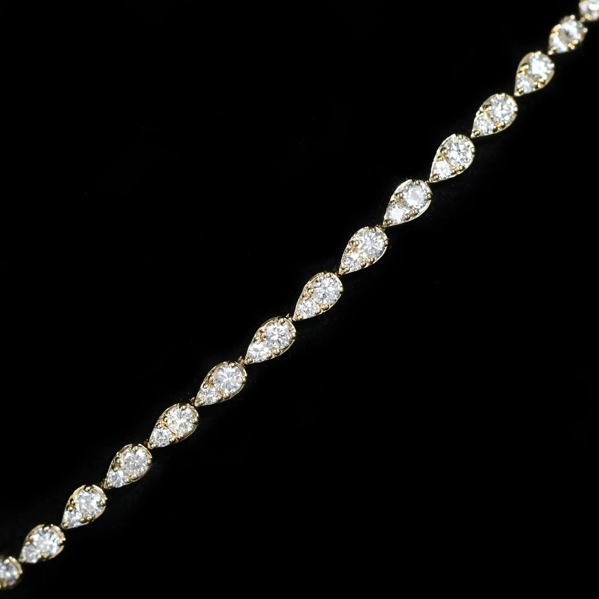 14K Yellow Gold 2.36 CTW Diamond Link Bracelet