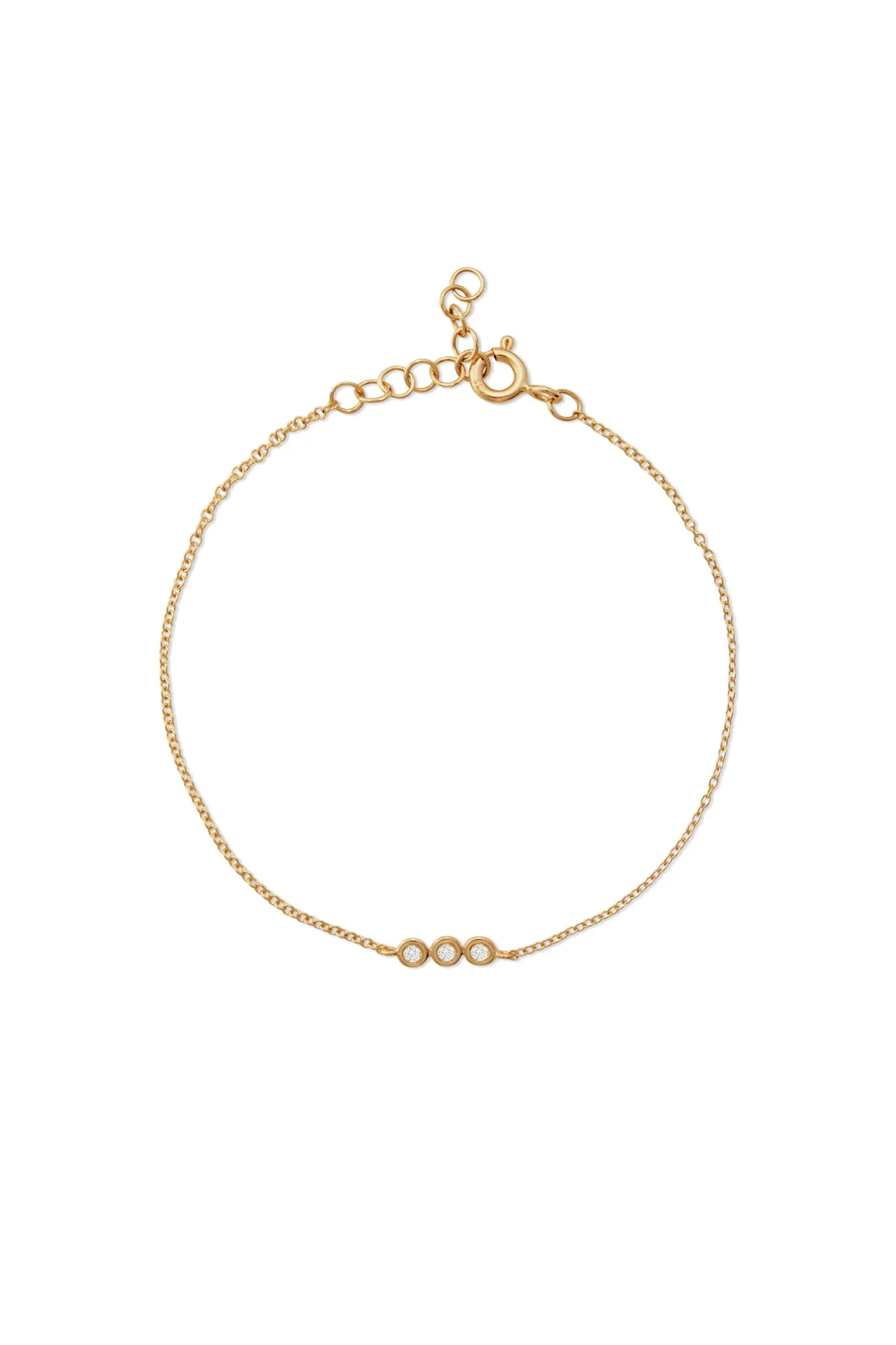 14KY Bezel Diamond Bracelet