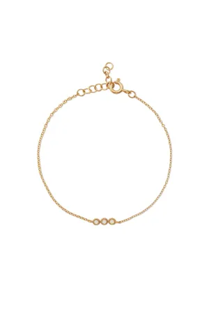 14KY Bezel Diamond Bracelet
