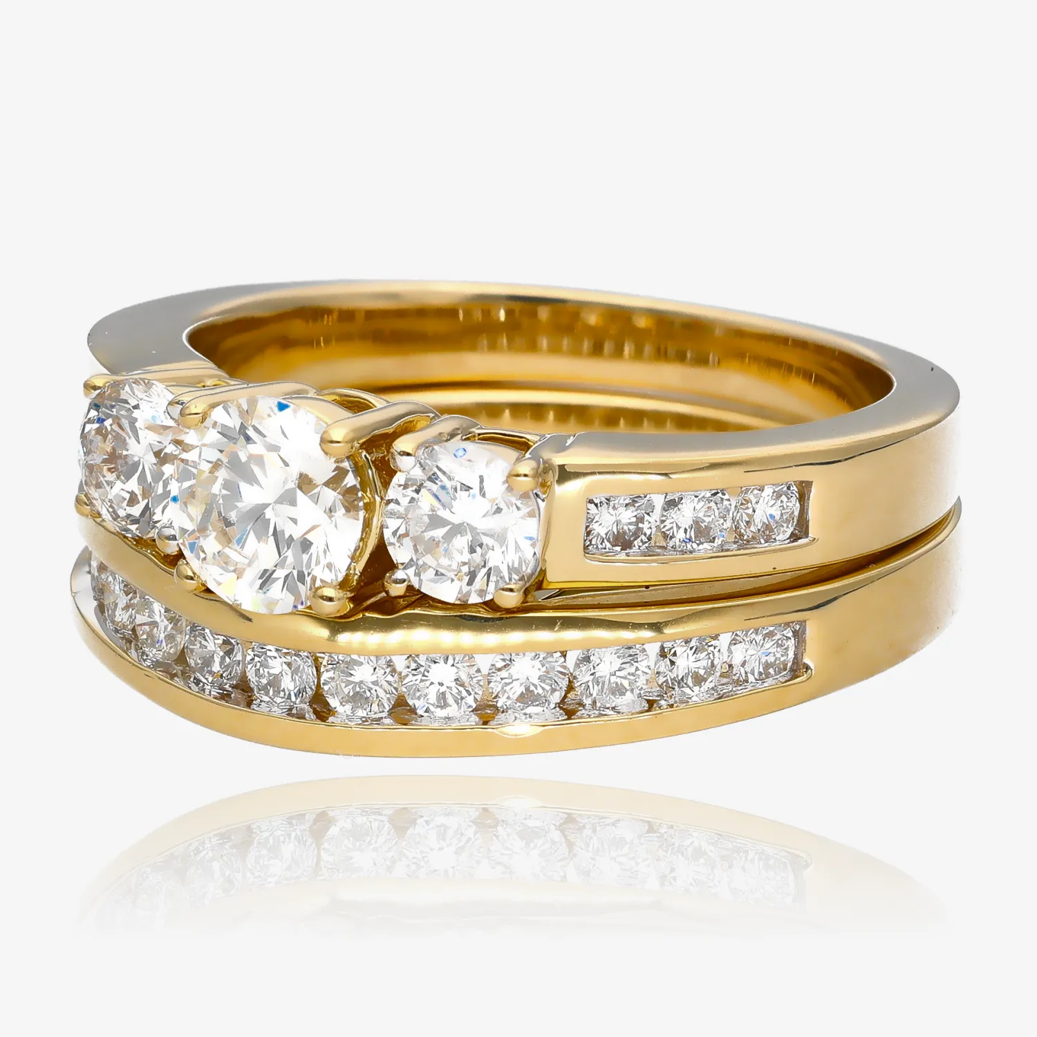 1.50CTW Today Tomorrow Forever Diamond Wedding Set