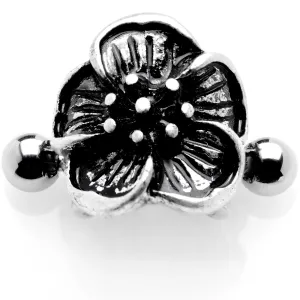 16 Gauge 1/2 Blooming Tropical Flower Cuff Cartilage Earring