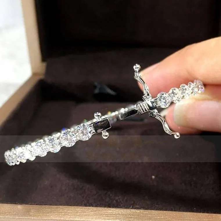18k White Gold Diamond Cuff Bracelet