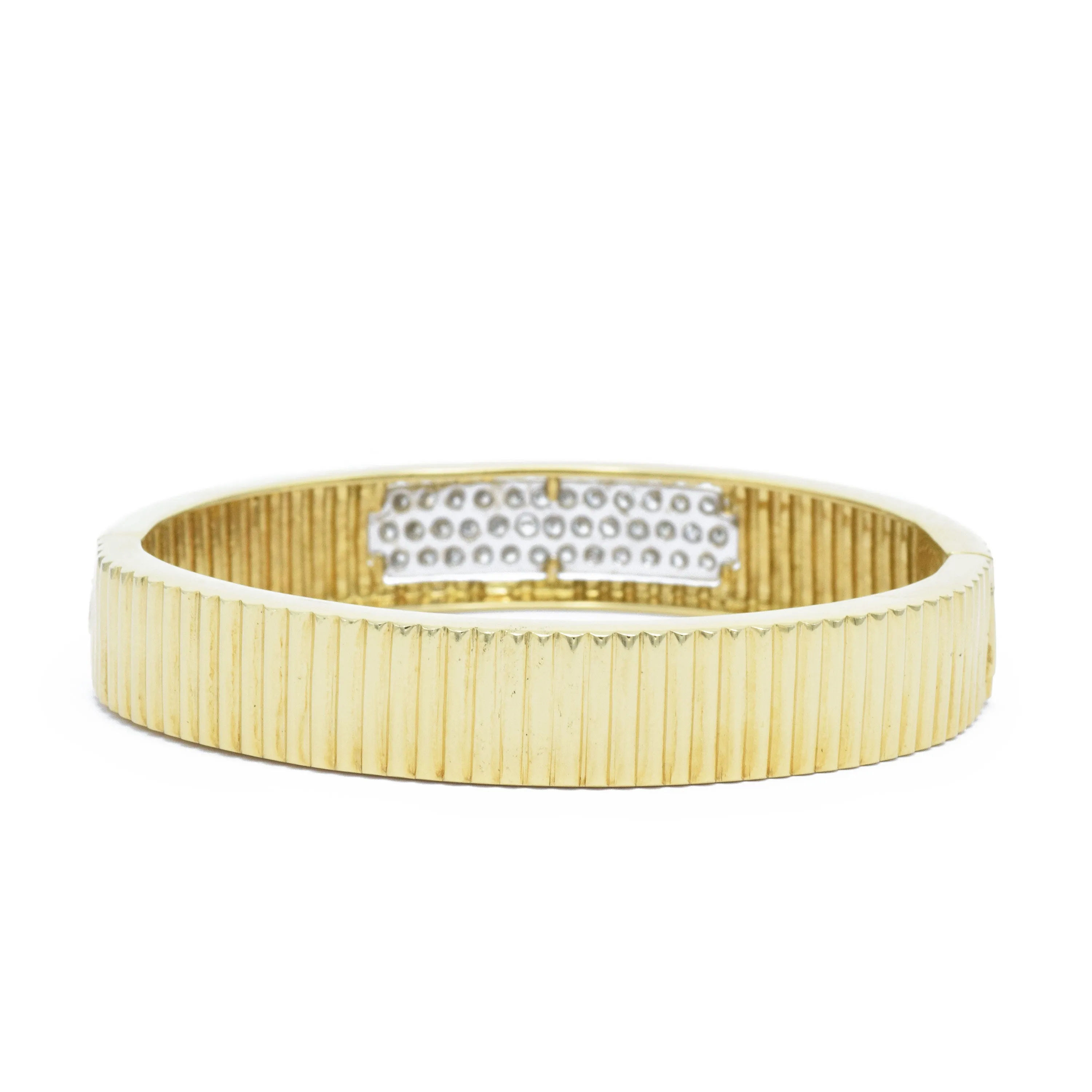 18KT Yellow Gold Diamond Bangle