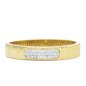 18KT Yellow Gold Diamond Bangle