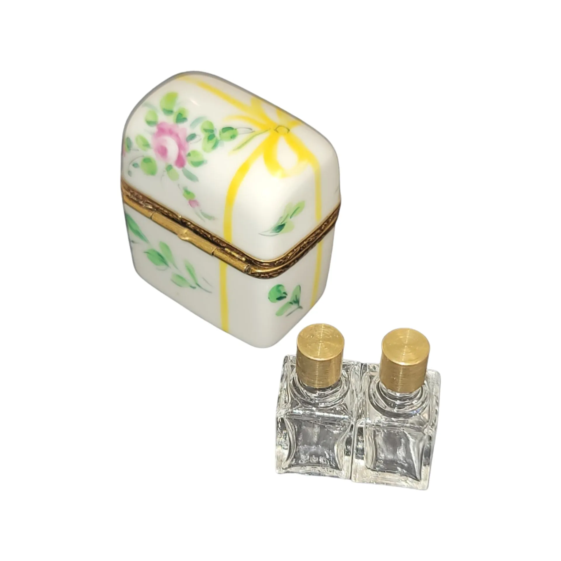 2 Perfume Yellow Bow Tall Flowers
