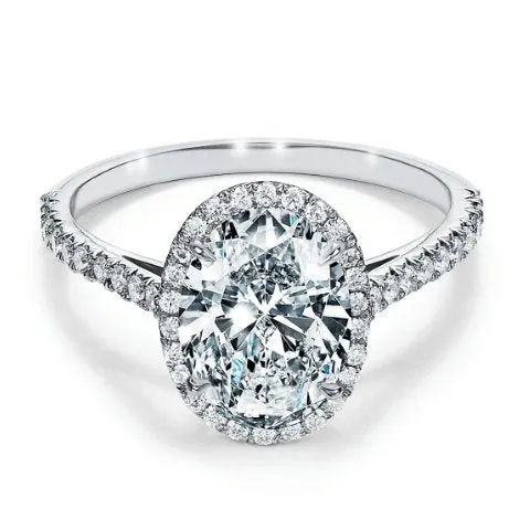 2.0ct Oval-cut Diamond Four Prong Engagement Ring