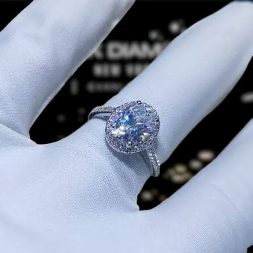 2.0ct Oval-cut Diamond Four Prong Engagement Ring