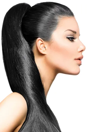 21" Clip In Hair Extensions: No 1 Jet Black
