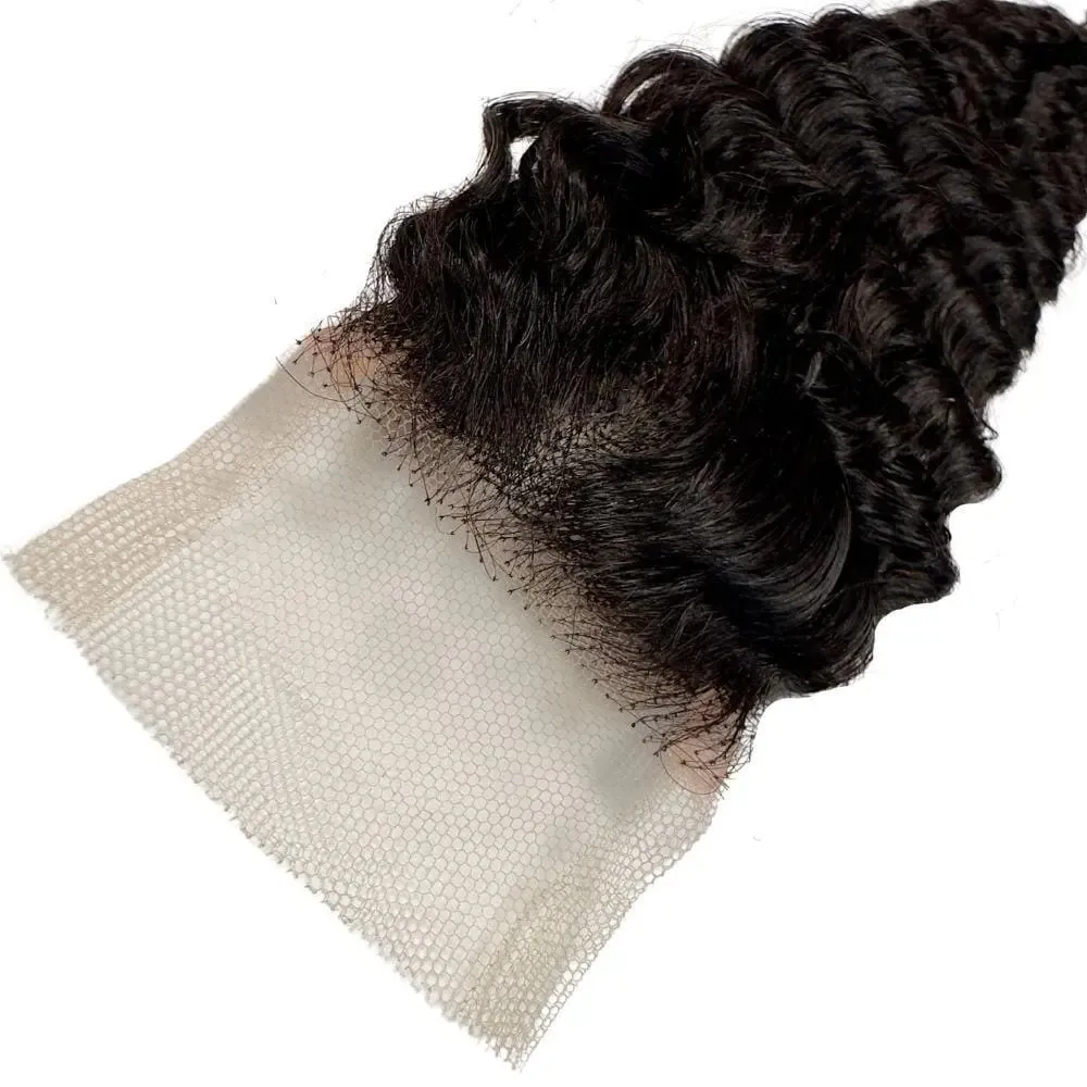 2x6 closure HD Brazilian Deep Wave