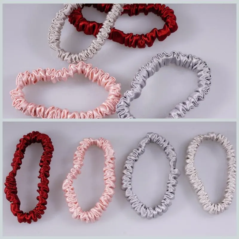 4 Pack Mini Silk Hair Ties - Tuneful - dropshipping