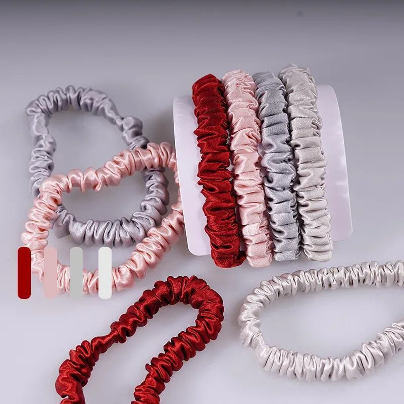 4 Pack Mini Silk Hair Ties - Tuneful - dropshipping