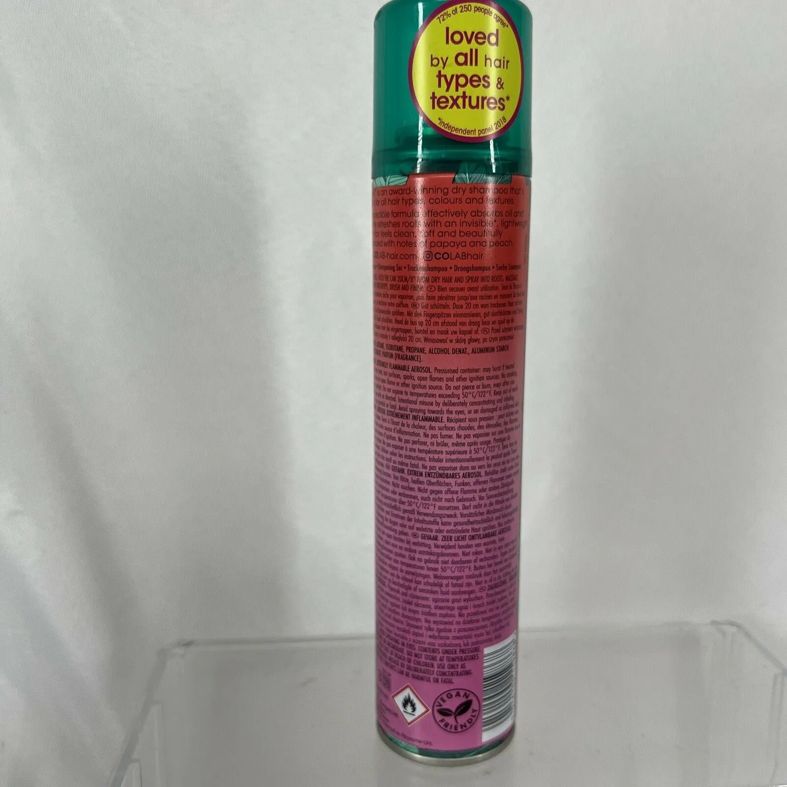 (6) Colab Dry Shampoo Spray TROPICAL Fragrance 6.7oz each NEW Co Lab