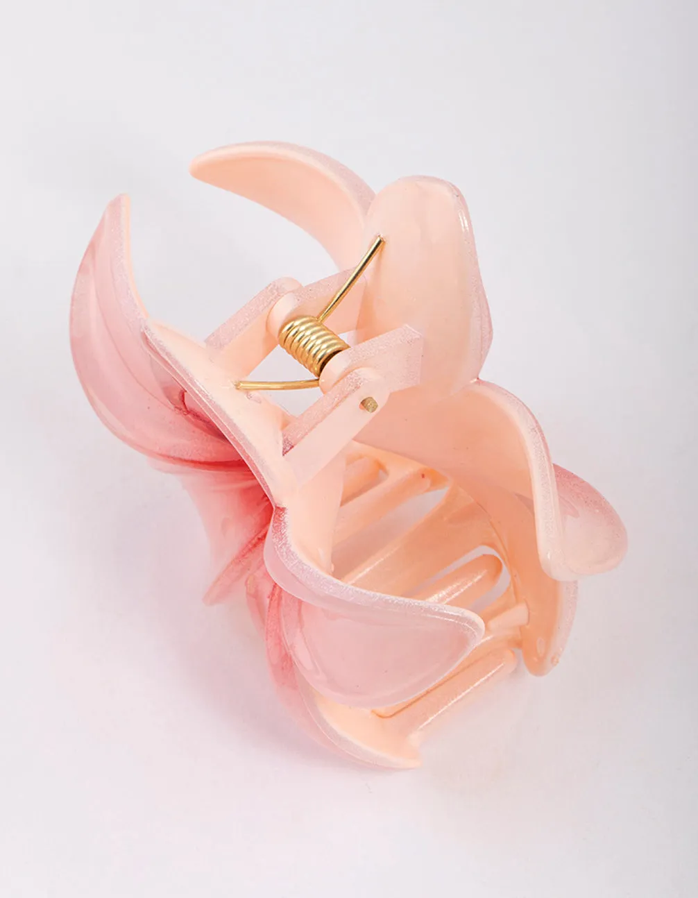 Acrylic Tropical Hibsicus Claw Clip