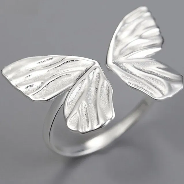 Adjustable Vintage Butterfly Ring