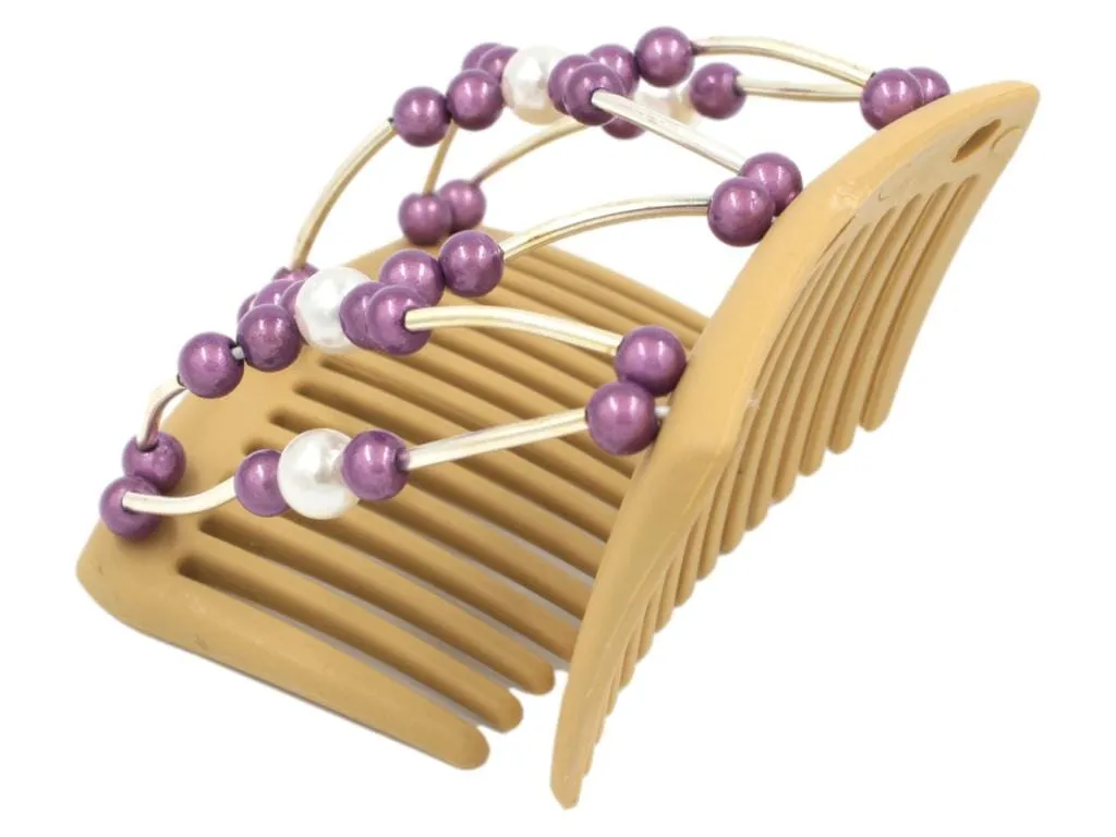 African Butterfly Chameleon Hair Comb - Beada Tube Blonde 17