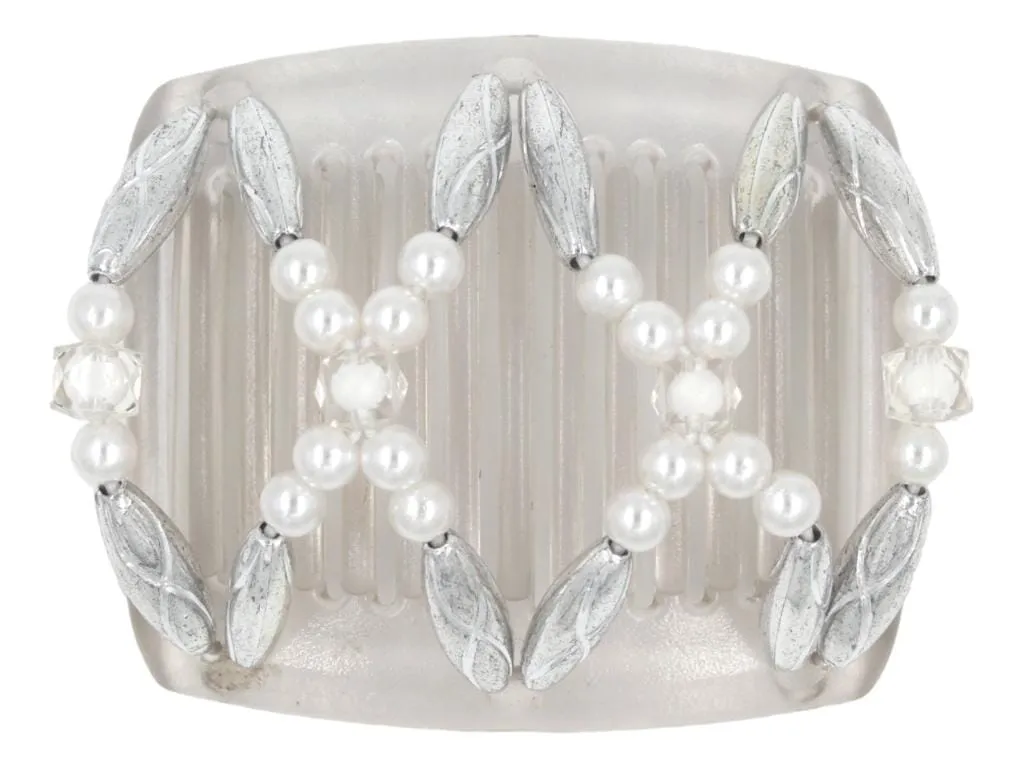 African Butterfly Chameleon Hair Comb - Dalena Clear 29