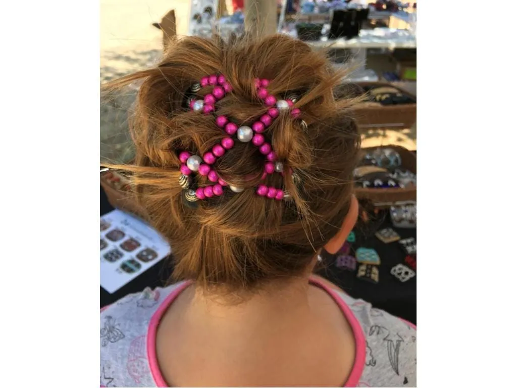 African Butterfly Chameleon Hair Comb - Dalena Clear 29