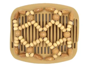 African Butterfly Hair Comb - Ndebele Blonde 93