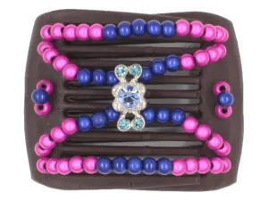 African Butterfly LadyBug Hair Comb - Brown 70