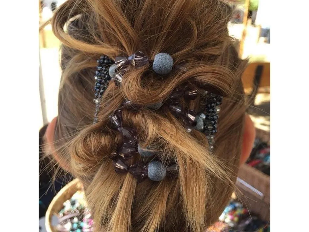 African Butterfly Wire Hair Clip - 7 Tong 557